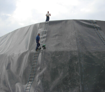 Welding HDPE-membrane with ComOn