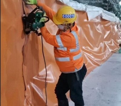 Welding in tunnel with ProtOn AIR