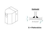 Schweissschuh ExOn 2-6, Kehl-Naht