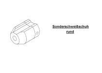 Welding shoe MINI/ExOn 1/1A, round